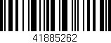 Código de barras (EAN, GTIN, SKU, ISBN): '41885262'