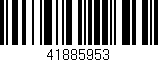 Código de barras (EAN, GTIN, SKU, ISBN): '41885953'