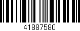 Código de barras (EAN, GTIN, SKU, ISBN): '41887580'