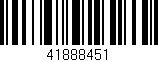 Código de barras (EAN, GTIN, SKU, ISBN): '41888451'