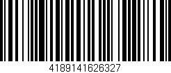 Código de barras (EAN, GTIN, SKU, ISBN): '4189141626327'