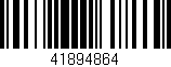 Código de barras (EAN, GTIN, SKU, ISBN): '41894864'