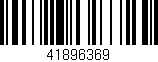 Código de barras (EAN, GTIN, SKU, ISBN): '41896369'