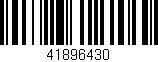 Código de barras (EAN, GTIN, SKU, ISBN): '41896430'