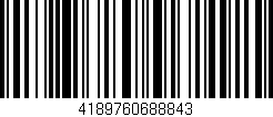 Código de barras (EAN, GTIN, SKU, ISBN): '4189760688843'