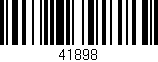 Código de barras (EAN, GTIN, SKU, ISBN): '41898'