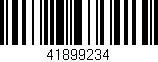 Código de barras (EAN, GTIN, SKU, ISBN): '41899234'