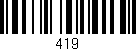 Código de barras (EAN, GTIN, SKU, ISBN): '419'