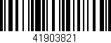 Código de barras (EAN, GTIN, SKU, ISBN): '41903821'