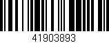 Código de barras (EAN, GTIN, SKU, ISBN): '41903893'