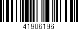 Código de barras (EAN, GTIN, SKU, ISBN): '41906196'