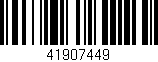 Código de barras (EAN, GTIN, SKU, ISBN): '41907449'