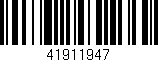 Código de barras (EAN, GTIN, SKU, ISBN): '41911947'