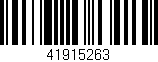 Código de barras (EAN, GTIN, SKU, ISBN): '41915263'