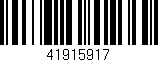 Código de barras (EAN, GTIN, SKU, ISBN): '41915917'