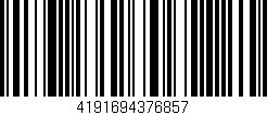 Código de barras (EAN, GTIN, SKU, ISBN): '4191694376857'