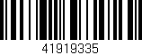 Código de barras (EAN, GTIN, SKU, ISBN): '41919335'