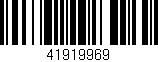 Código de barras (EAN, GTIN, SKU, ISBN): '41919969'