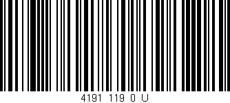 Código de barras (EAN, GTIN, SKU, ISBN): '4191_119_0_U'
