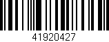 Código de barras (EAN, GTIN, SKU, ISBN): '41920427'