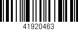 Código de barras (EAN, GTIN, SKU, ISBN): '41920463'