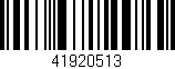Código de barras (EAN, GTIN, SKU, ISBN): '41920513'