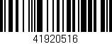 Código de barras (EAN, GTIN, SKU, ISBN): '41920516'