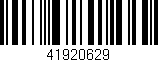 Código de barras (EAN, GTIN, SKU, ISBN): '41920629'