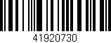 Código de barras (EAN, GTIN, SKU, ISBN): '41920730'