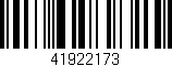 Código de barras (EAN, GTIN, SKU, ISBN): '41922173'