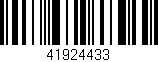 Código de barras (EAN, GTIN, SKU, ISBN): '41924433'