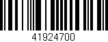 Código de barras (EAN, GTIN, SKU, ISBN): '41924700'