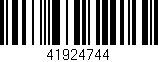 Código de barras (EAN, GTIN, SKU, ISBN): '41924744'