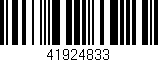 Código de barras (EAN, GTIN, SKU, ISBN): '41924833'