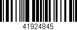 Código de barras (EAN, GTIN, SKU, ISBN): '41924845'