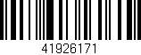 Código de barras (EAN, GTIN, SKU, ISBN): '41926171'