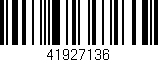 Código de barras (EAN, GTIN, SKU, ISBN): '41927136'