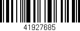 Código de barras (EAN, GTIN, SKU, ISBN): '41927685'