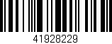 Código de barras (EAN, GTIN, SKU, ISBN): '41928229'