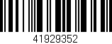 Código de barras (EAN, GTIN, SKU, ISBN): '41929352'