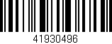 Código de barras (EAN, GTIN, SKU, ISBN): '41930496'