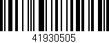 Código de barras (EAN, GTIN, SKU, ISBN): '41930505'