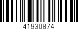Código de barras (EAN, GTIN, SKU, ISBN): '41930874'