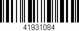 Código de barras (EAN, GTIN, SKU, ISBN): '41931084'