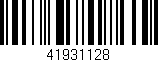 Código de barras (EAN, GTIN, SKU, ISBN): '41931128'