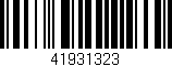 Código de barras (EAN, GTIN, SKU, ISBN): '41931323'