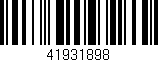 Código de barras (EAN, GTIN, SKU, ISBN): '41931898'