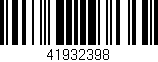 Código de barras (EAN, GTIN, SKU, ISBN): '41932398'