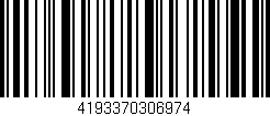 Código de barras (EAN, GTIN, SKU, ISBN): '4193370306974'