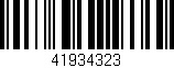 Código de barras (EAN, GTIN, SKU, ISBN): '41934323'